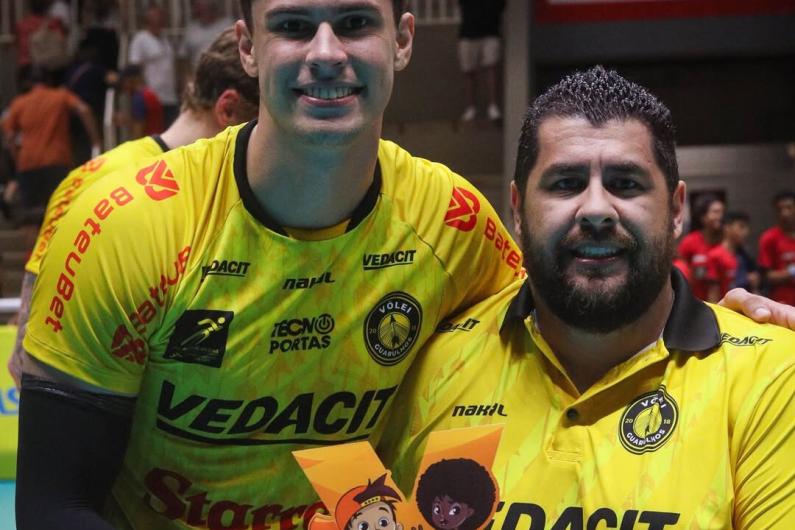 Léo Lukas foi eleito o melhor atleta da partida entre Vôlei Guarulhos e Sesi/Bauru