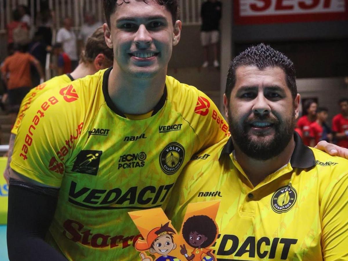 Léo Lukas foi eleito o melhor atleta da partida entre Vôlei Guarulhos e Sesi/Bauru