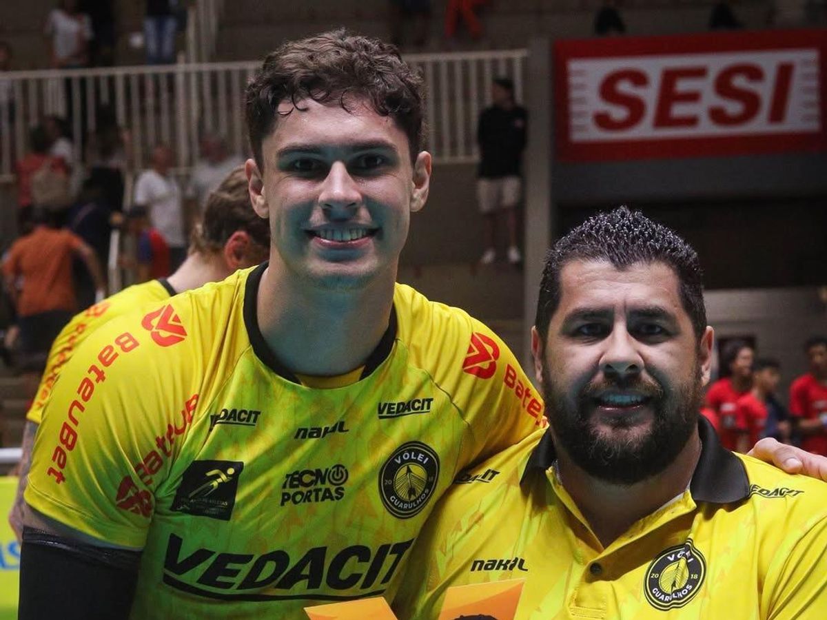 Léo Lukas foi eleito o melhor atleta da partida entre Vôlei Guarulhos e Sesi/Bauru
