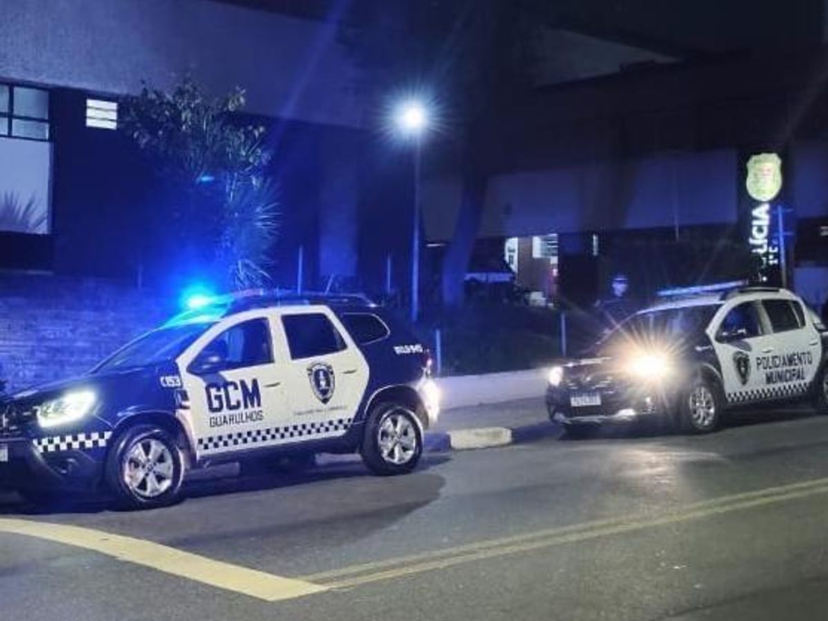 Viaturas da GCM/Guarulhos durante operação.