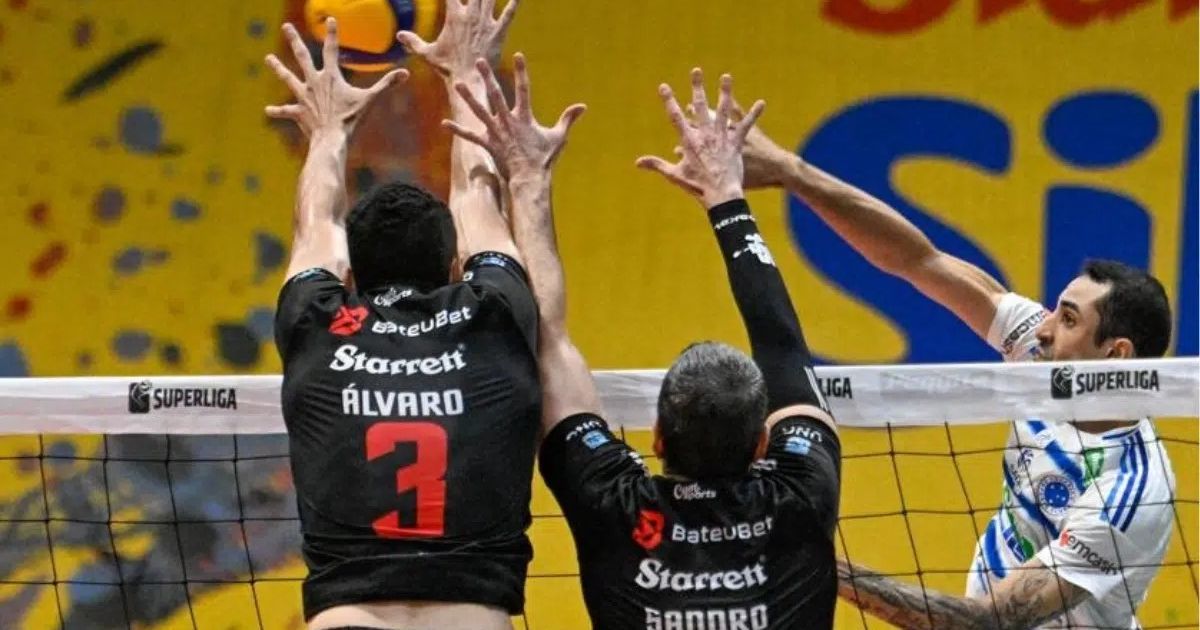 Vôlei Guarulhos perde para o Cruzeiro e cai para 5º lugar na Superliga de vôlei masculino
