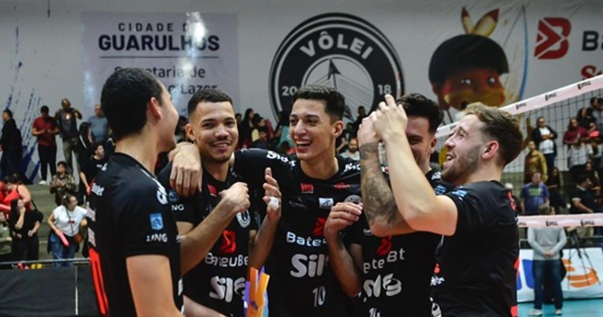Apesar da vitória sobre o Joinville, Vôlei Guarulhos cai para o 7º lugar na Superliga de vôlei masculino