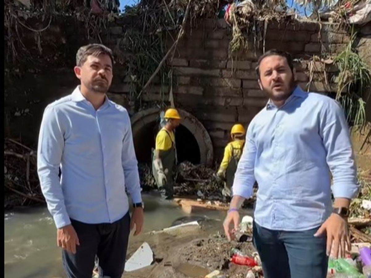 Prefeito lucas sanches e secretário Giovanni Calderon