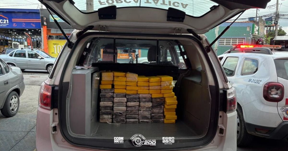 Polícia Militar prende homem e apreende mais de 74 kg de cocaína em Guarulhos