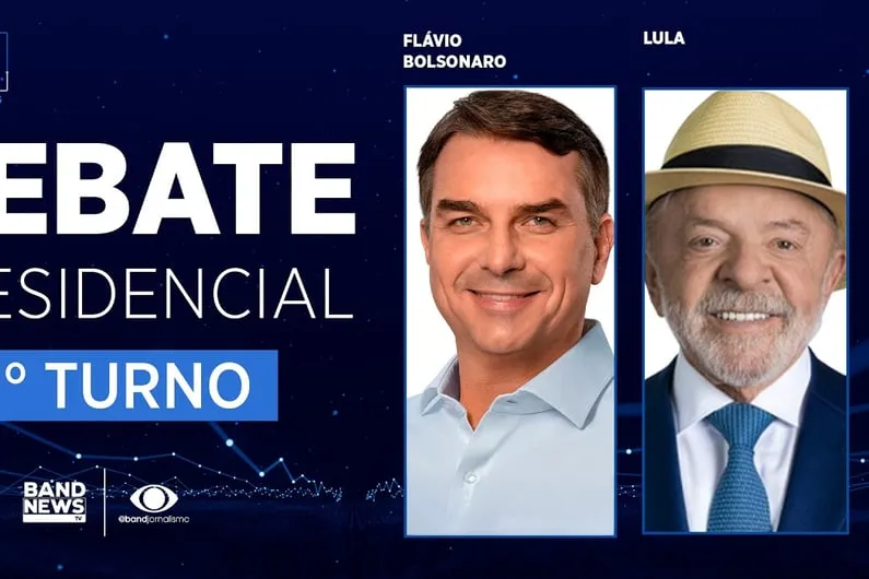 Debate da Band reúne Lula e Flávio após ausências no 1º turno